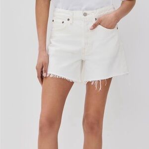 AGOLDE Parker Long Shorts in White NWT